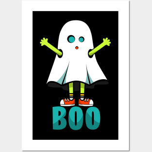 Zombie Kid Boo Posters and Art